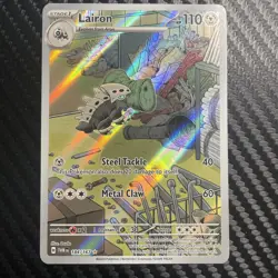 Pokemon TCG Lairon Illustration Rare Holo Twilight Masquerade Card 184/167 - Image 1