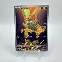 Pokemon Phanpy 205/191 Surging Sparks Illustration Rare IR Holo TCG Card - Image 1