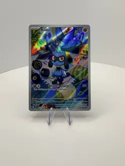 Pokemon TCG Riolu Illustration Rare Card #215/198 Scarlet & Violet - Image 2