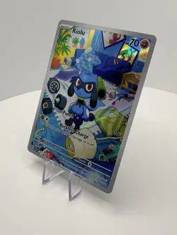 Pokemon TCG Riolu Illustration Rare Card #215/198 Scarlet & Violet - Image 3