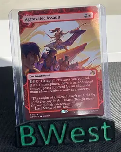 Aggravated Assault NM Regular Wilds Of Eldraine Tales Enchanting Magic MTG - Image 1