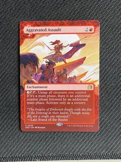 Aggravated Assault NM Regular Wilds Of Eldraine Tales Enchanting Magic MTG - Image 2
