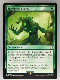 MTG Hardened Scales Universes Beyond: Fallout (PIP) R 200 NM Magic - Image 1