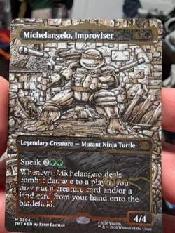 Michelangelo, Improviser (Borderless) (Gold-Stamped Signature) Teenage Mutant... - Image 1