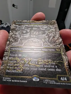 Michelangelo, Improviser (Borderless) (Gold-Stamped Signature) Teenage Mutant... - Image 2