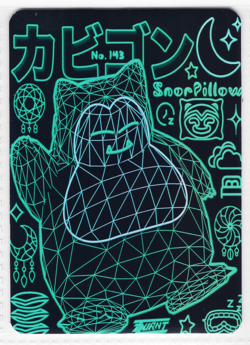 Pokemon Fanart - SNORLAX * - FOIL HOLO Card by SPACED_OUT - Image 1