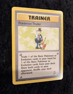 Pokemon Trader 106/130 Base Set Regular Unlimited Rare Pokemon TCG NM - Image 3