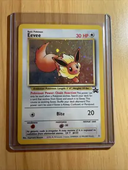Pokemon TCG Eevee - Holofoil #11 WOTC 2000 Black Star Promo holo - Image 1