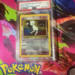 2000 Pokemon Promo Mew Holo Black Star #9 PSA 5 Excellent - Image 1