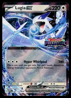 Lugia ex (Prismatic Evolutions Stamped) 082/131 Holofoil Pokemon Near Mint - Image 1