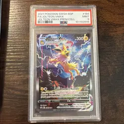 2021 Pokemon Jolteon VMAX #SWSH184 Promo Premium Collection PSA 9 Mint - Image 1