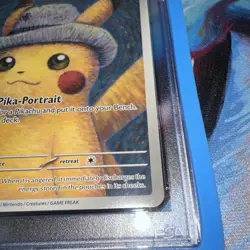 2023 Pokemon SVP EN Pikachu / Grey Felt Hat Pokemon X Van Gogh PSA 7 Near Mint - Image 5