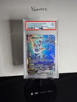 VAPOREON VMAX PSA 9 2021 POKEMON BLACK STAR PROMO #SWSH182 FA PREMIUM COLLECTION - Image 1