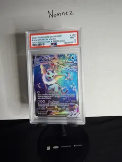 VAPOREON VMAX PSA 9 2021 POKEMON BLACK STAR PROMO #SWSH182 FA PREMIUM COLLECTION - Image 2