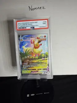 Pokemon 2021 Flareon VMAX SWSH180 Flareon Vmax Premium Collection Promo PSA 9 - Image 2
