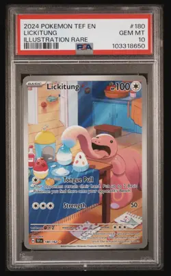 Pokemon Lickitung 180/162 Temporal Forces Illustration Rare Holo - PSA 10 🔥 - Image 1