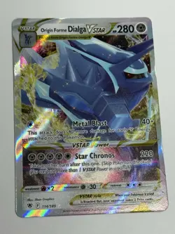 Pokemon TCG Origin Forme Dialga VSTAR 114/189 Astral Radiance - Image 1