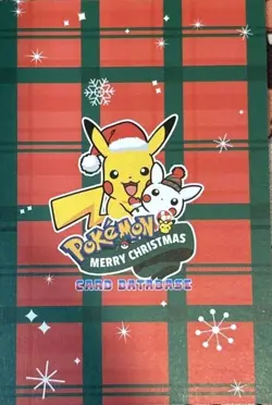 A- Pikachu Luigi Rainbow Stripes Cracked Ice Holo Pokemon Database Christmas NM - Image 2