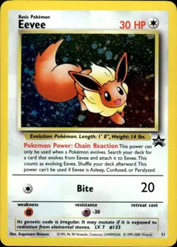 Pokemon Eevee 11 Wizards Black Star Promos Promo Lightly Played - Image 1