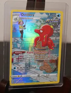 OCTILLERY 2022 Pokemon Brilliant Stars FULL ART Holo Ultra Rare POKEMON TG03 - Image 2