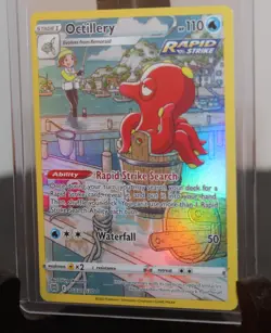 OCTILLERY 2022 Pokemon Brilliant Stars FULL ART Holo Ultra Rare POKEMON TG03 - Image 3