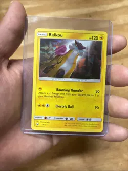 2017 POKEMON SHINING LEGENDS RAIKOU 32/73 REVERSE HOLO (RARE) NM - Image 1
