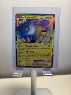 Pokemon Raikou EX Dark Explorers Ultra Rare Holo 38/108 Basic HP 170 - Image 1