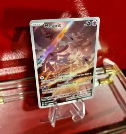 Mesprit - 204/191 Foil Illustration Rare SV08: Surging Sparks Pokemon TCG NM New - Image 2