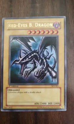 Red-Eyes B. Dragon SDJ-001 Starter Deck: Joey Yu-Gi-Oh TCG 1st Edition - Image 1