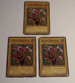 3X Mystic Horseman SDK-012 - Yugioh Yu Gi Oh! 3 Playset - Image 1