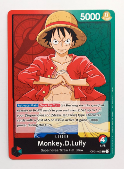 Monkey.D.Luffy (003) OP01-003 One Piece Demo Deck Leader Card Regular - Image 1