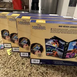 4 Packs Disney Lorcana First Chapter Collector Set Costco Bundle Box New Sealed - Image 4
