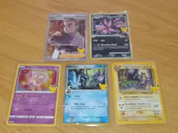 Pokemon Celebrations 5 Card Lot- Black Star Promo Delta Species Mimikyu Light... - Image 1