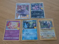 Pokemon Celebrations 5 Card Lot- Black Star Promo Delta Species Mimikyu Light... - Image 2