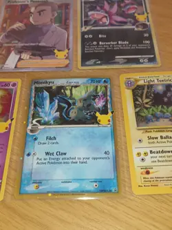 Pokemon Celebrations 5 Card Lot- Black Star Promo Delta Species Mimikyu Light... - Image 4