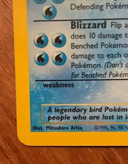 Pokemon Card Articuno Holo Rare 2/62 Fossil Set 1999 WOTC Vintage - Image 4