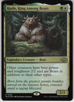 MTG Kudo King Among Bears Foil NM Prerelease Cards Magic 192 - Image 1