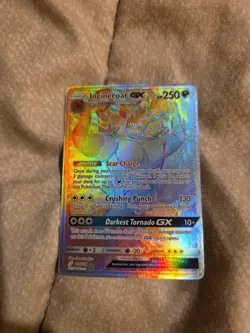 Incineroar GX 188/181 Rainbow Secret Rare Sun & Moon Team Up Pokemon TCG Card NM - Image 1
