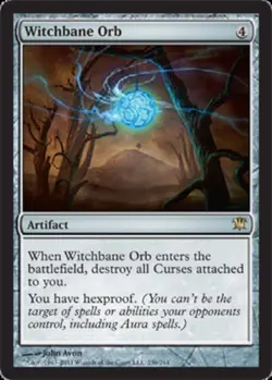 MTG Witchbane Orb - Foil, Innistrad, Heavily Played, English - Image 1