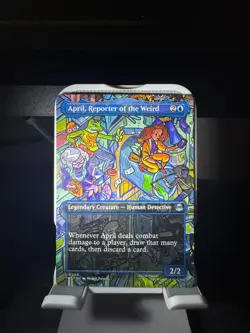 MTG TMNT - Borderless - April, Reporter of the Weird #0206 - Image 1