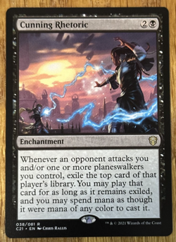 MTG Commander 2021, Cunning Rhetoric - Image 1
