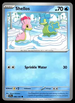Shellos 046/191 Pokemon SV08: Surging Sparks Non Holo - Image 1