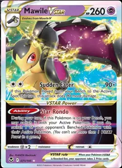 Pokemon TCG Mawile VSTAR Silver Tempest 071/195 Holo Ultra Rare - Image 1