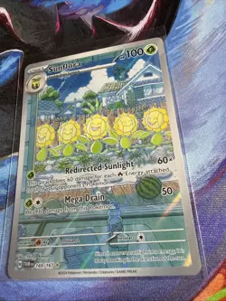 Pokemon Sunflora 169/167 Twilight Masquerade Scarlet & Violet Illustration Rare - Image 2