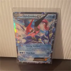 Pokemon TCG Ash-Greninja EX Promo Holo XY133 XY Basic Rare - Image 1
