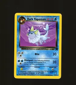 Dark Vaporeon Team Rocket #45/82 Uncommon WOTC Pokemon 2000 MP Vintage - Image 1