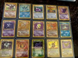 1st Edition Pokemon Fossil Set 100% Complete 62/62 - NM! - Image 2