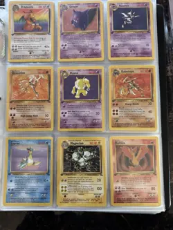 1st Edition Pokemon Fossil Set 100% Complete 62/62 - NM! - Image 4