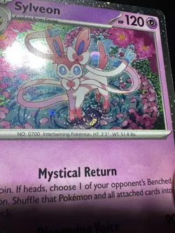Pokemon Sylveon 172 Sv: Scarlet & Violet Promo Cosmos Holo - SWIRL - Image 3