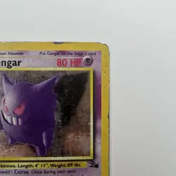 Pokemon Gengar 5/62 Fossil Holo Rare 1999 80 HP English Unlimited - Image 3